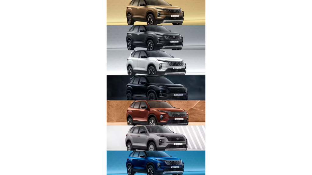 Safari facelift colour options