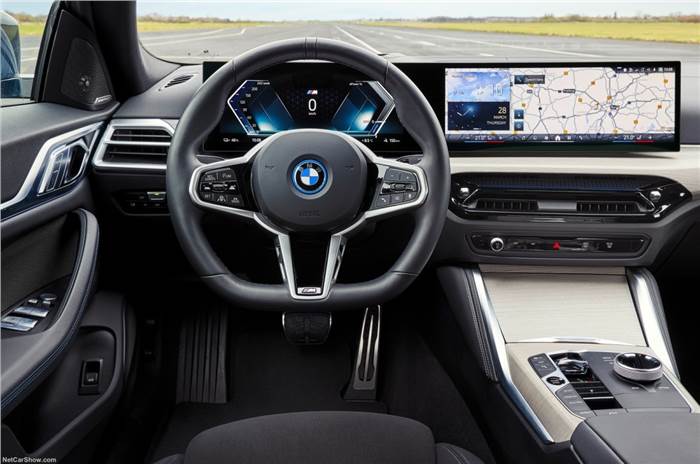 New BMW i4 EV Facelift Debuts Interior