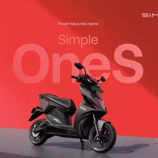 Simple Energy Launches OneS Electric Scooter at Rs 1.39 Lakh
