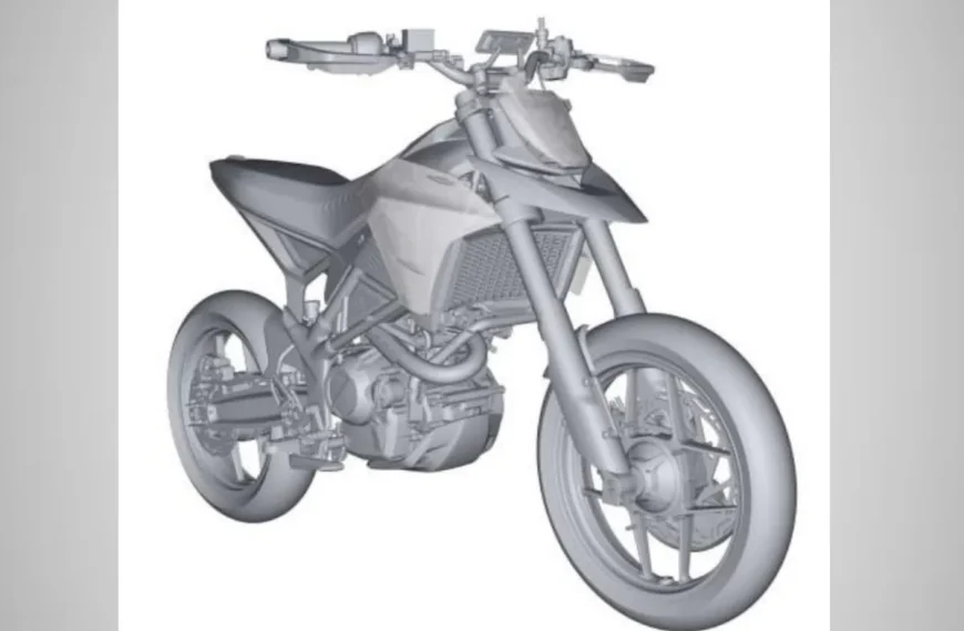 TVS Patents RTS X 300 Supermoto, spied in India