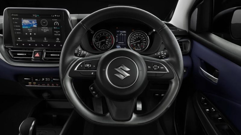 baleno interior dashboard steering wheel