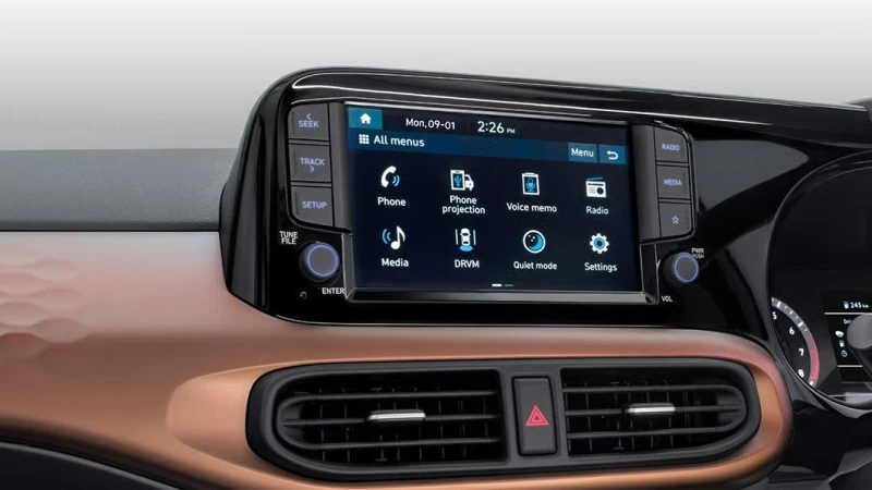 hyundai aura india interior storage convenience features