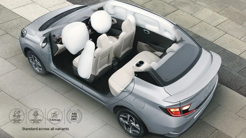 hyundai aura india safety features airbags protection