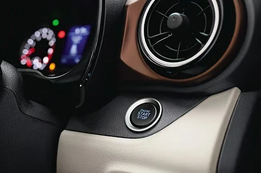 hyundai aura india smart key push button start