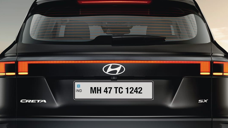 hyundai creta india led tail lights rear features