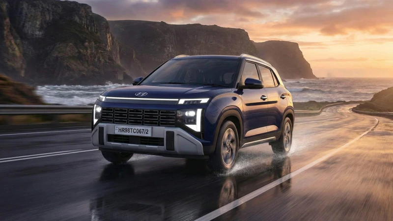 hyundai venue india front view bold design grille