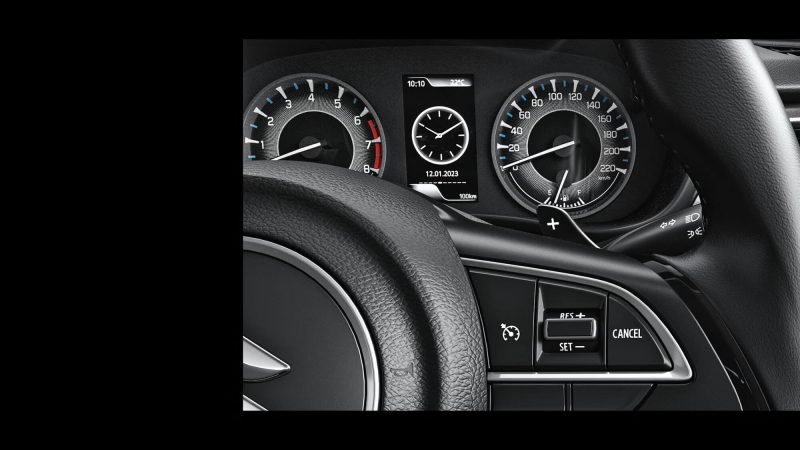 maruti fronx instrument cluster mid display