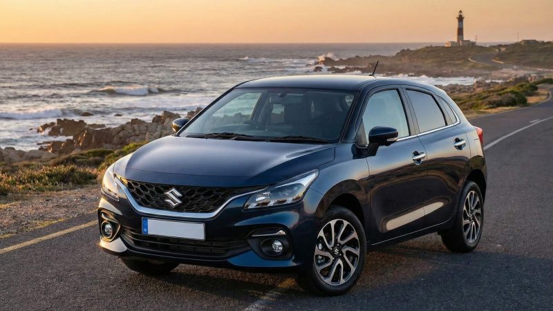 new baleno front view bold grille design
