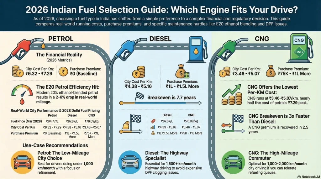 Petrol vs Diesel vs CNG Which Fuel Type Should You Pick Petrol vs Diesel vs CNG Which Fuel Type Should You Pick