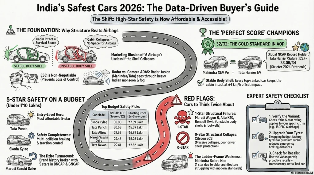 Safest Cars in India data driven buyer's guide