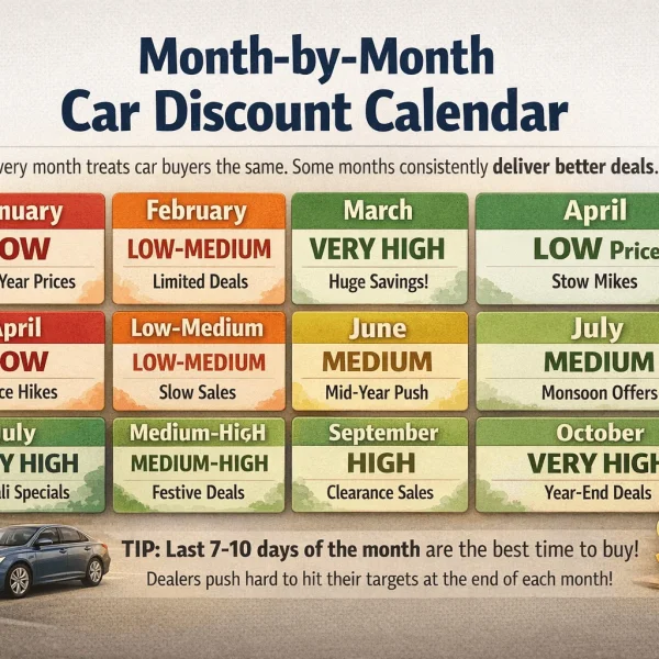 Best Time to Buy a Car in India (2026): Month-by-Month Discount Guide