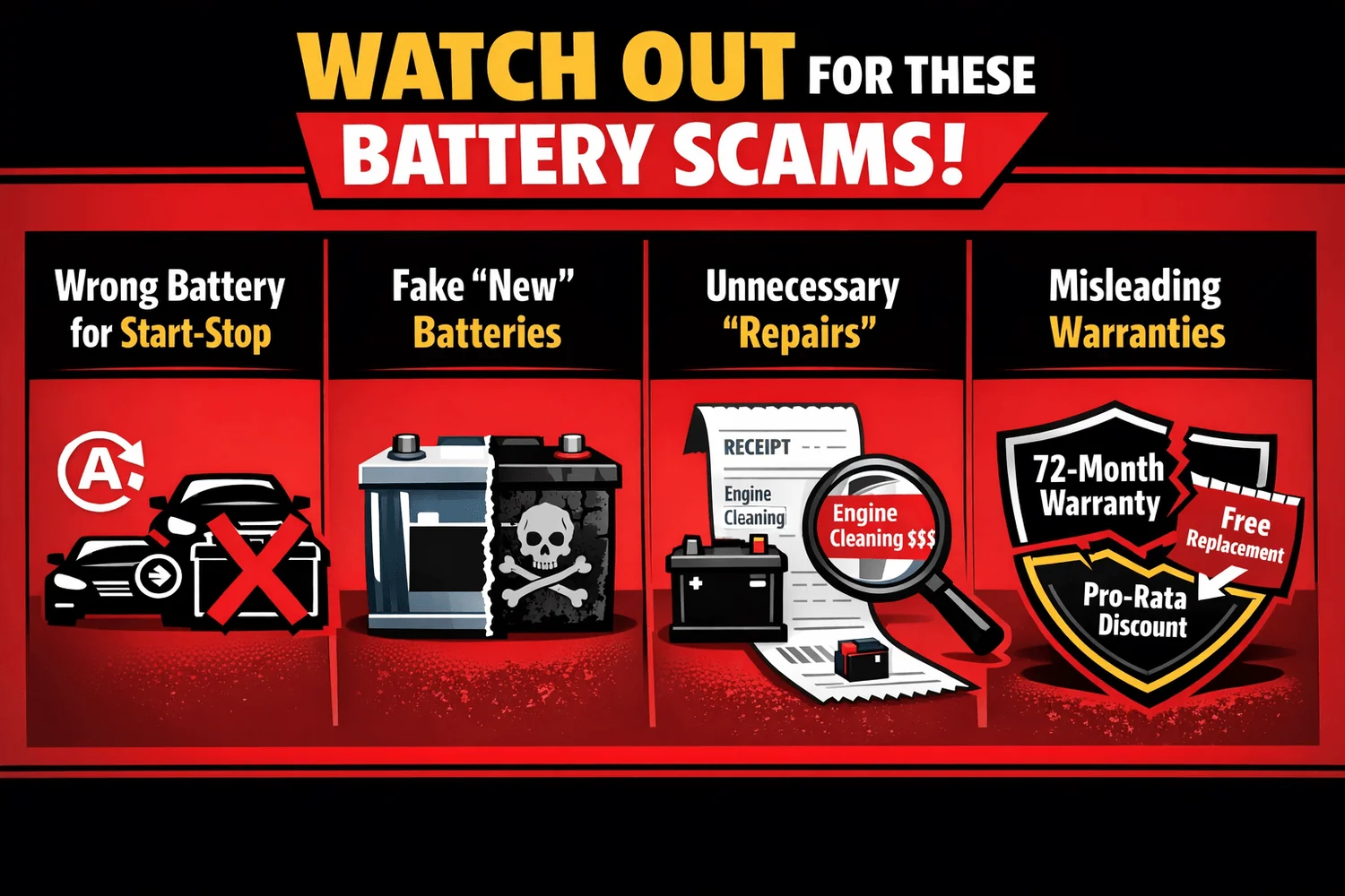 car battery scams india warning