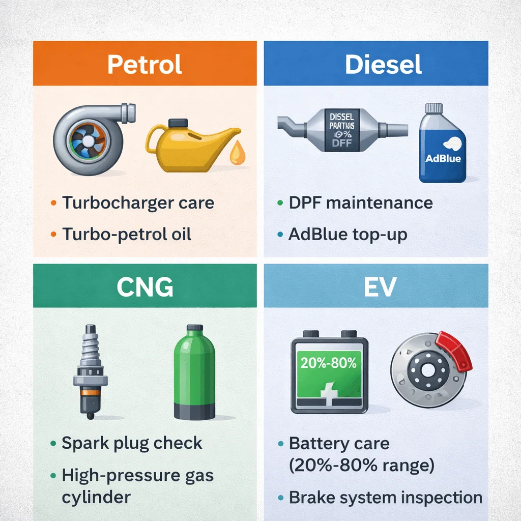 car maintenance fuel type petrol diesel cng ev car maintenance fuel type petrol diesel cng ev