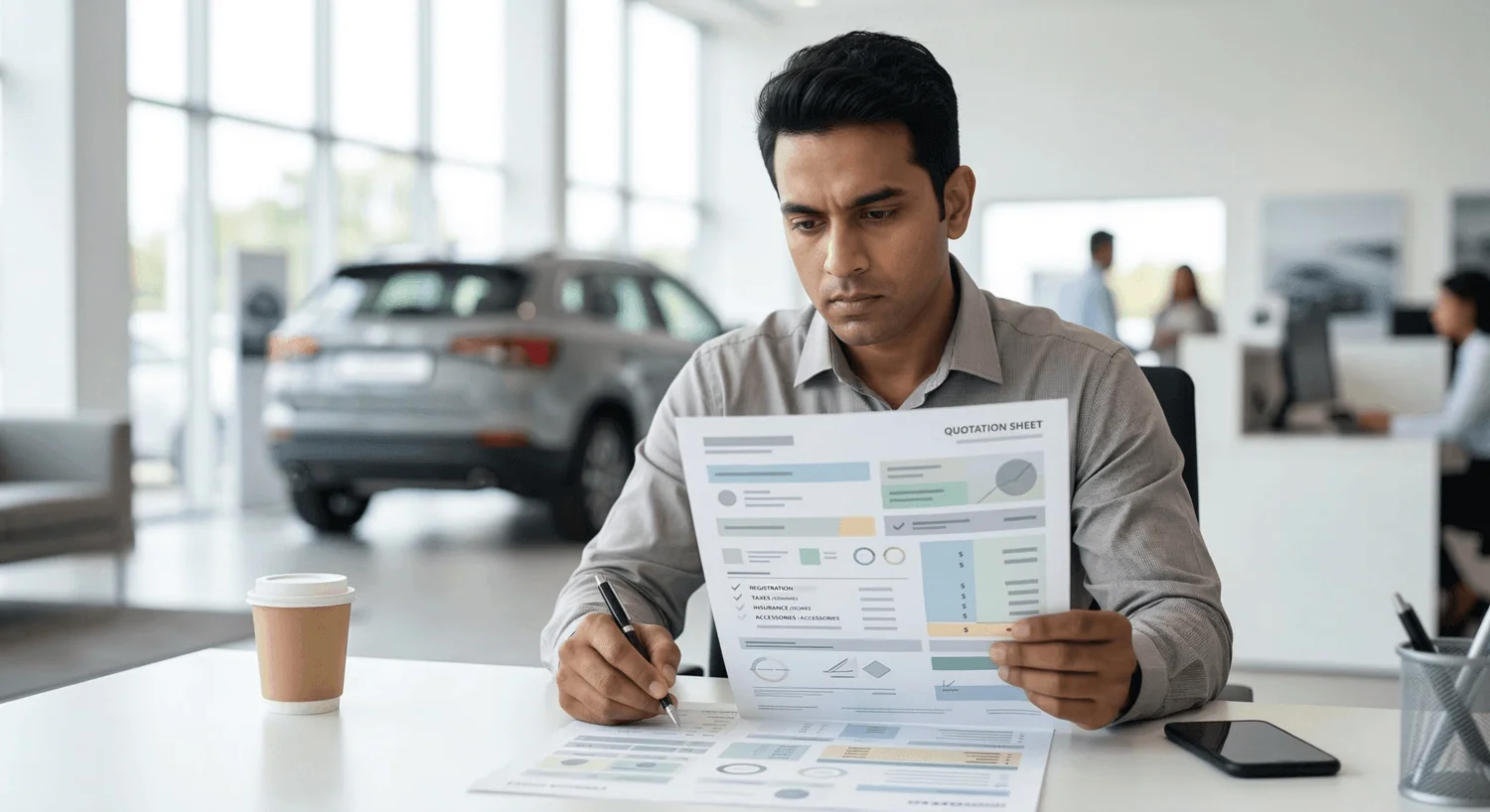 car price negotiation on road breakdown