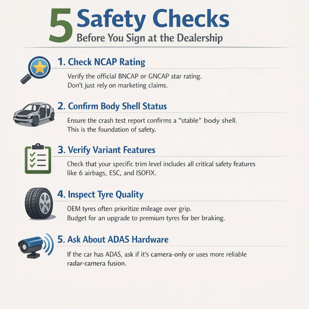 car safety checklist india buyers