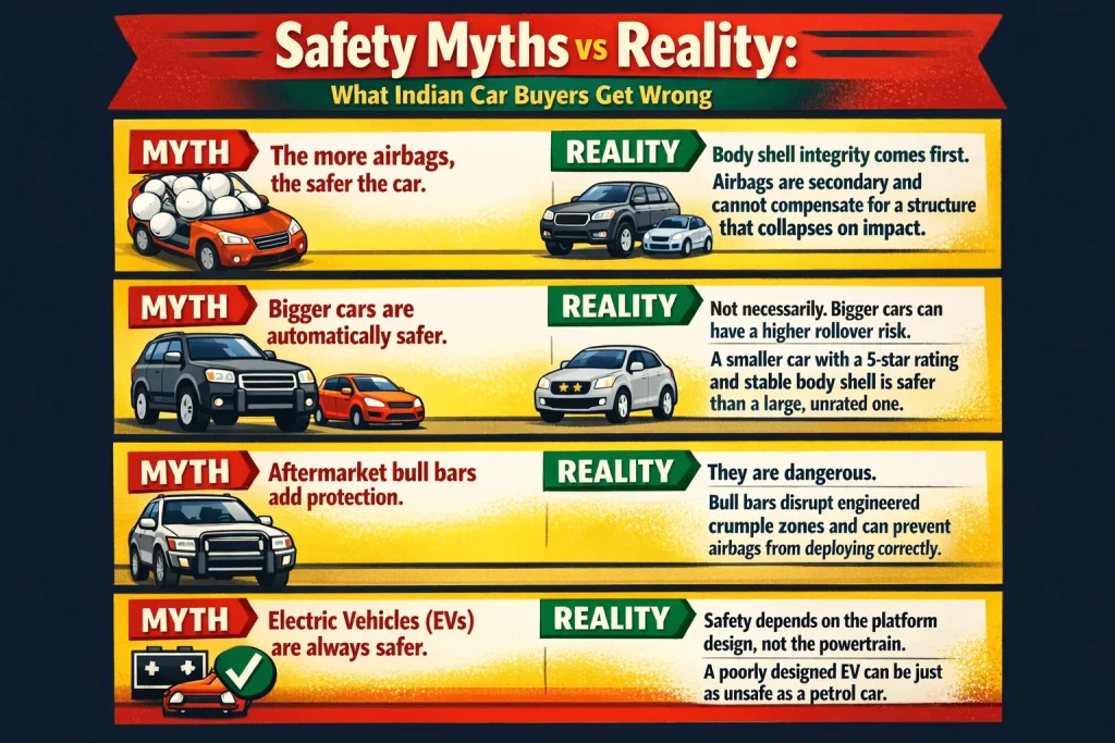 car safety myths busted india