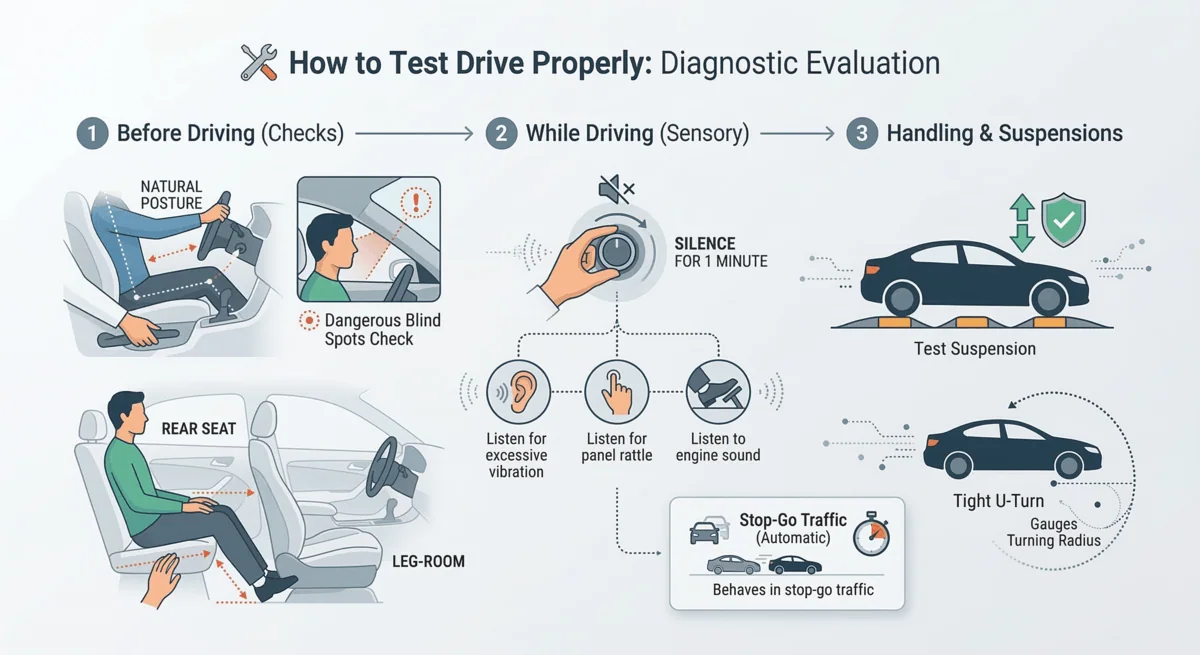 car test drive tips India what to check