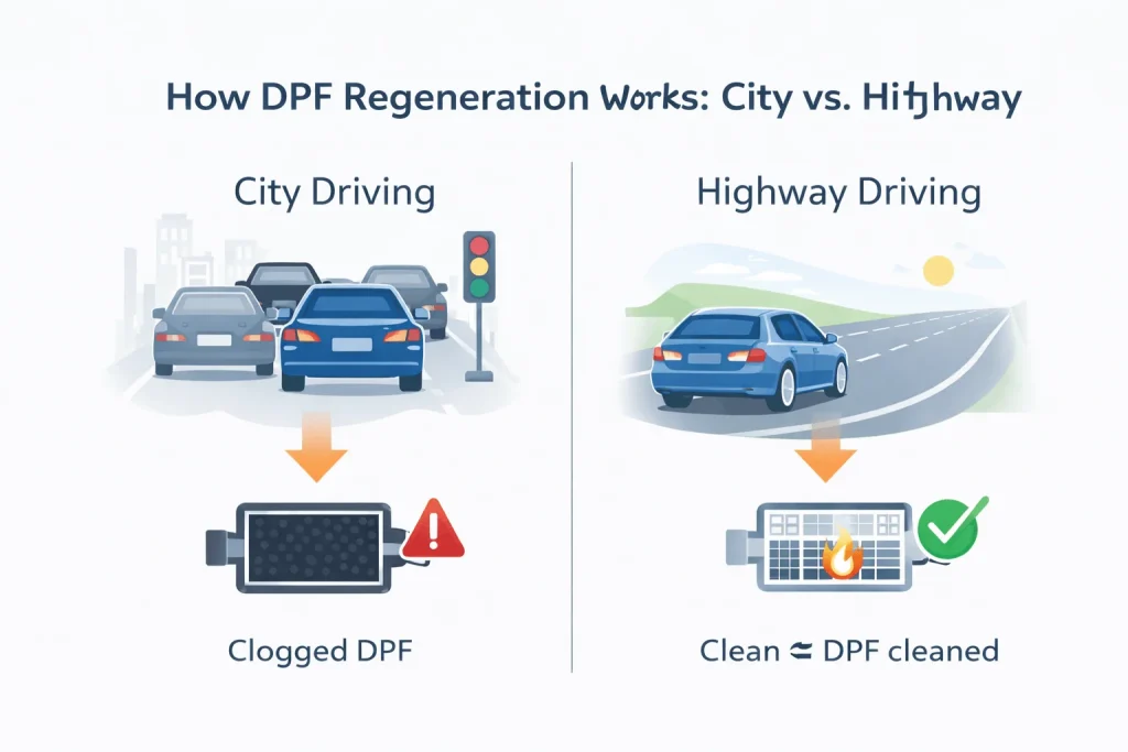 diesel dpf regeneration city highway infographic diesel dpf regeneration city highway infographic