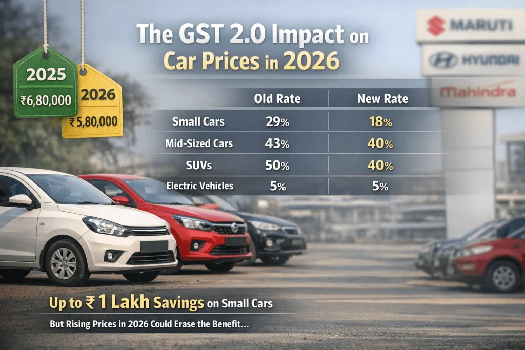 Sub-4-metre cars saw the biggest benefit from GST 2.0, with effective tax rates dropping by 10-13 percentage points.