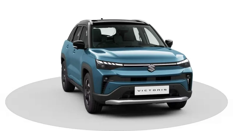 maruti victoris front view led headlamps