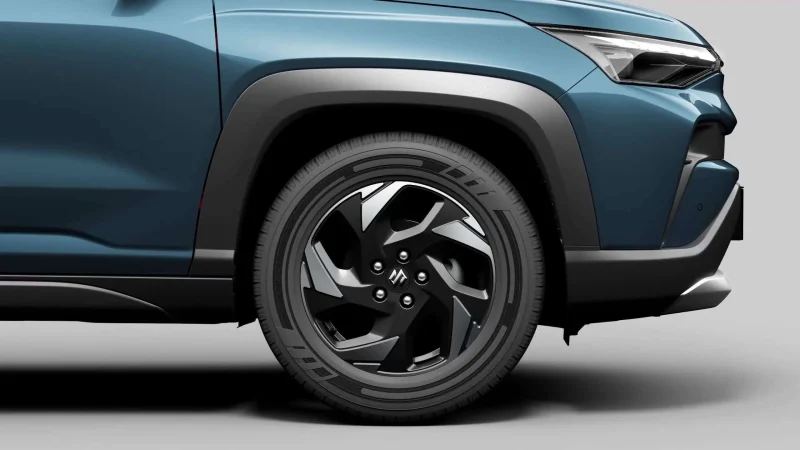 maruti victoris r17 dark alloy wheels