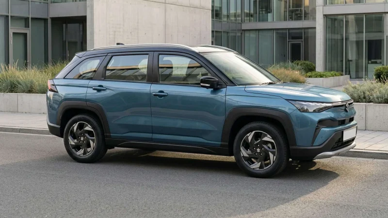 maruti victoris side profile urban lifestyle