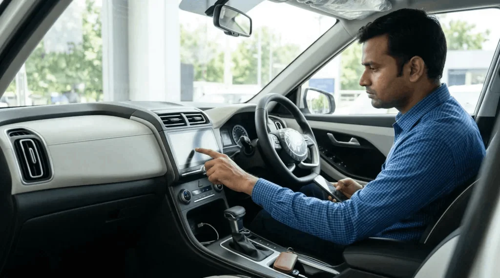 car delivery inspection interior electronics check India