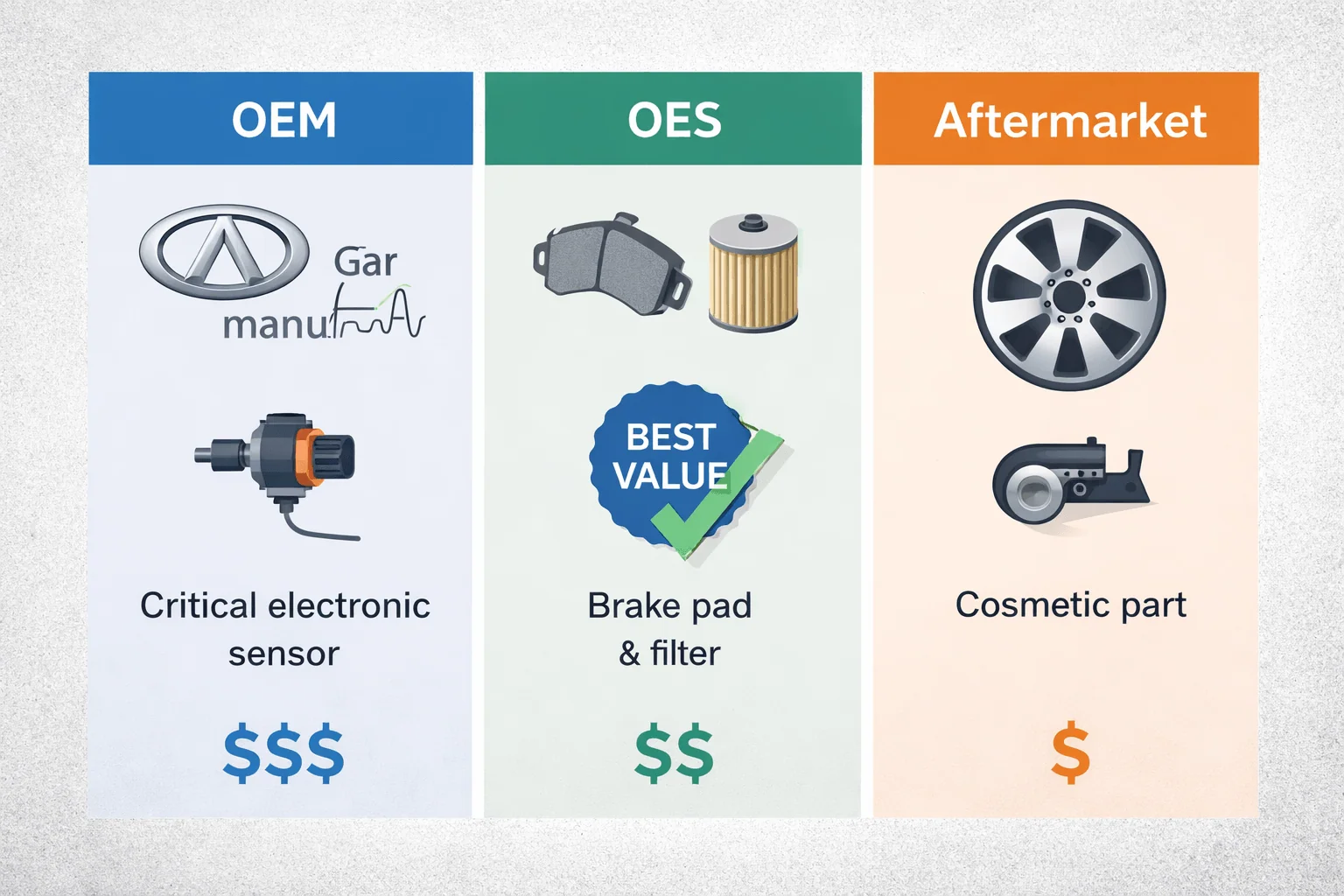 oem oes aftermarket car parts comparison oem oes aftermarket car parts comparison