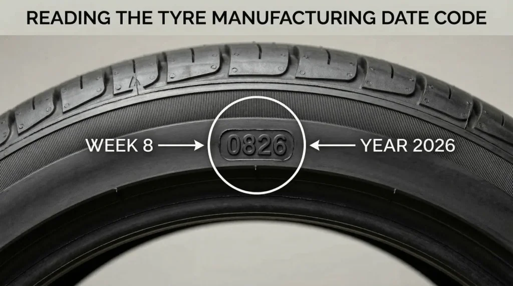 ow to read tyre manufacturing date code on car tyre sidewall