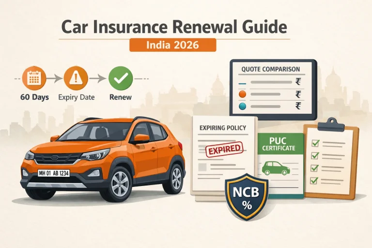 MotoMotar 12 car insurance renewal guide india