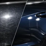 car polish before after result