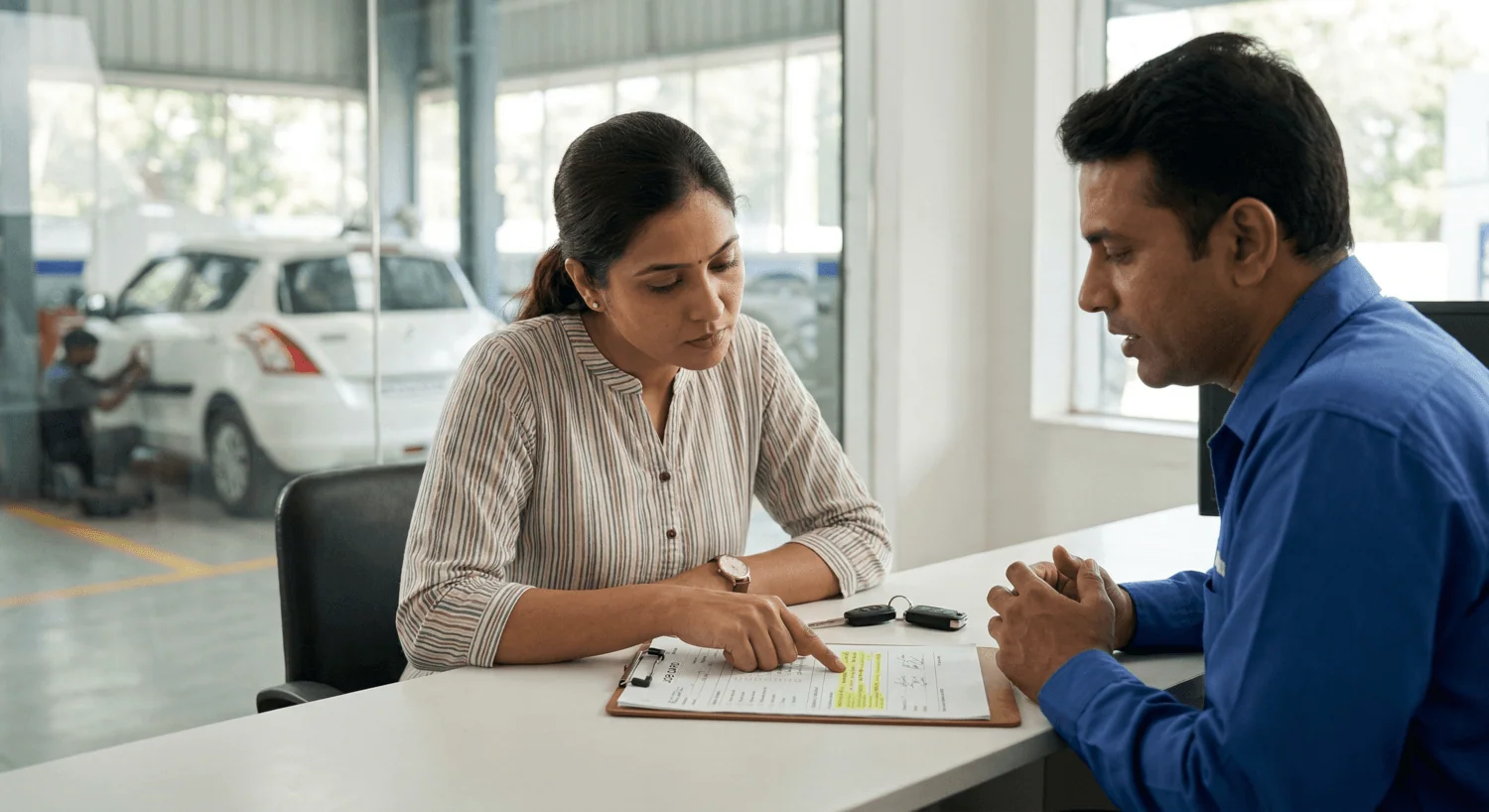 reduce car service cost india job card review