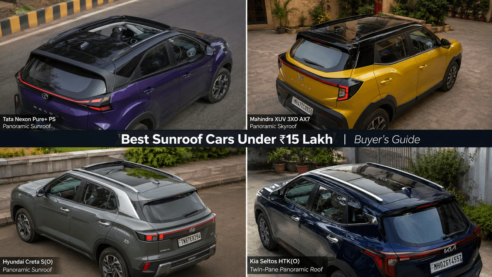 best sunroof cars under 15 lakhs india motomotar.com