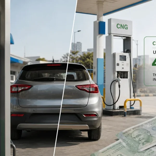 Petrol vs CNG Running Cost Comparison India 2026: Exact Monthly Savings