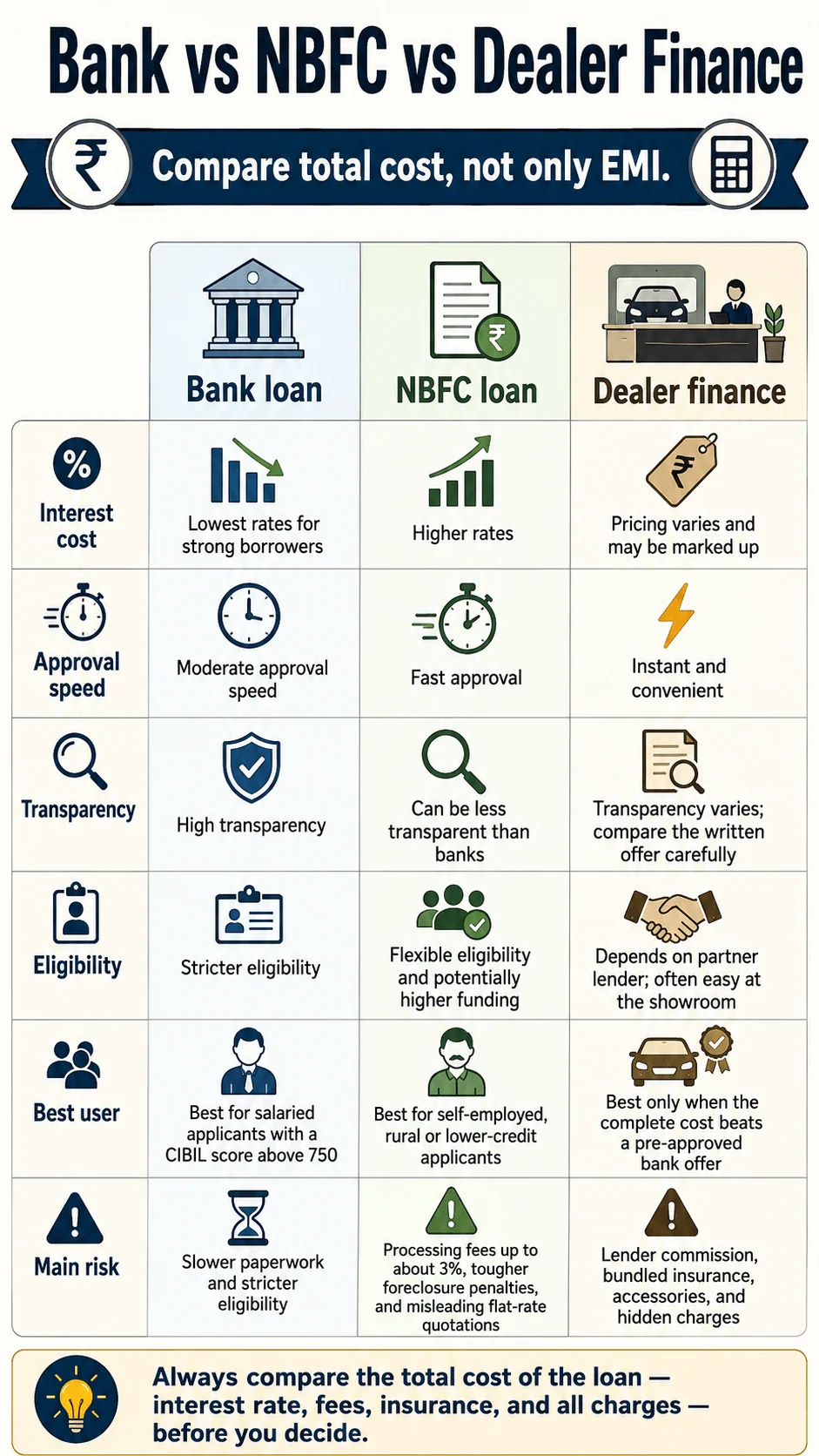 bank vs nbfc vs dealer car loan motomotar.com bank vs nbfc vs dealer car loan motomotar.com