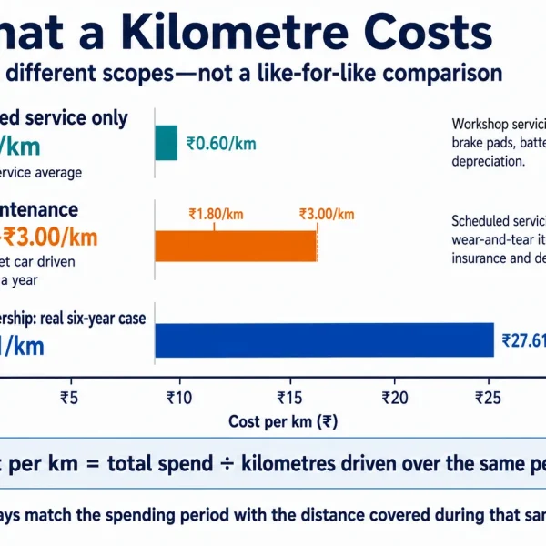 New Car Prices in India: On-Road Price, Mileage & Specs (2026) 2 Car maintenance cost per km
